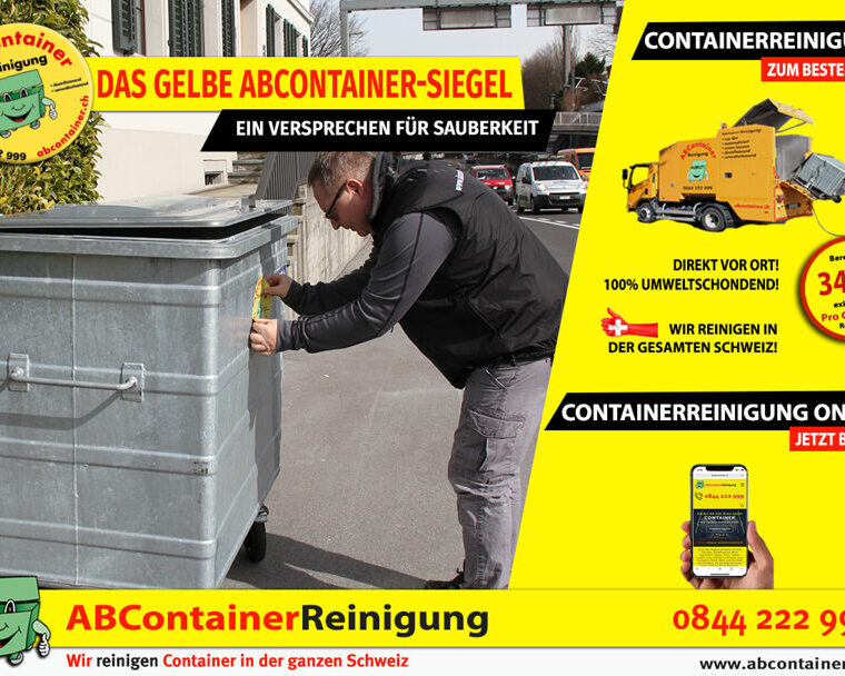 Das Gelbe ABContainer-Siegel: Ihr Garant für makellose Sauberkeit