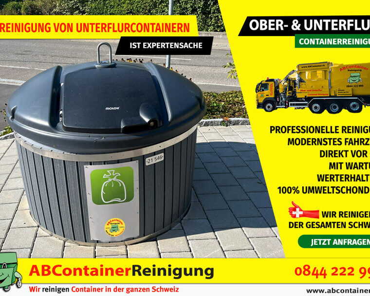 Die Reinigung von Unterflurcontainer ist Experten Sache!